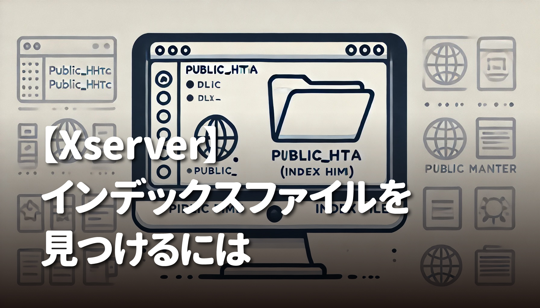 【Xserver】インデックスファイルを見つけるには