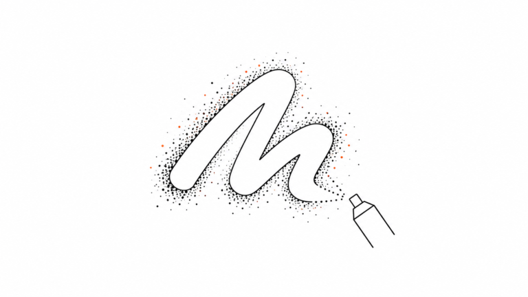 Illustratorでスプレーブラシ風の文字を作る方法