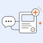 吹き出しと記事カードのアイコンで、ChatGPT Plusをブログ運営に使うイメージ